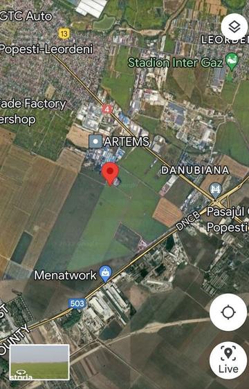 Teren intravilan Popesti Leordeni (la limita zonei industriale) - 1