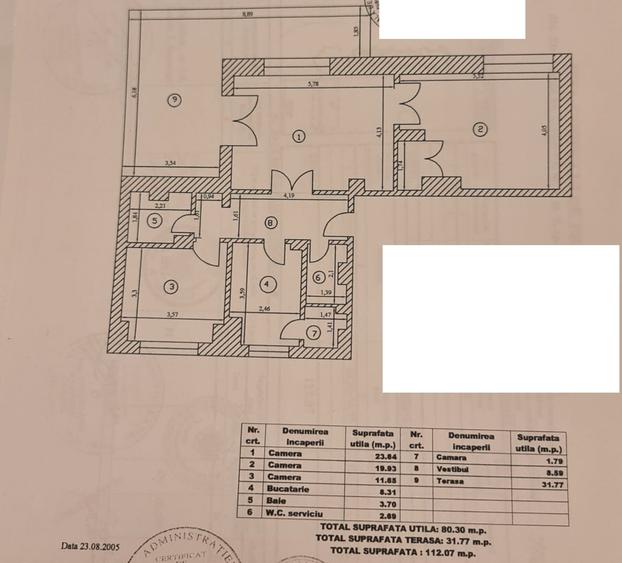 B-dul Unirii 112Mp Centrala - Apartament 3 camere cu terasă panoramică 30Mp - 14