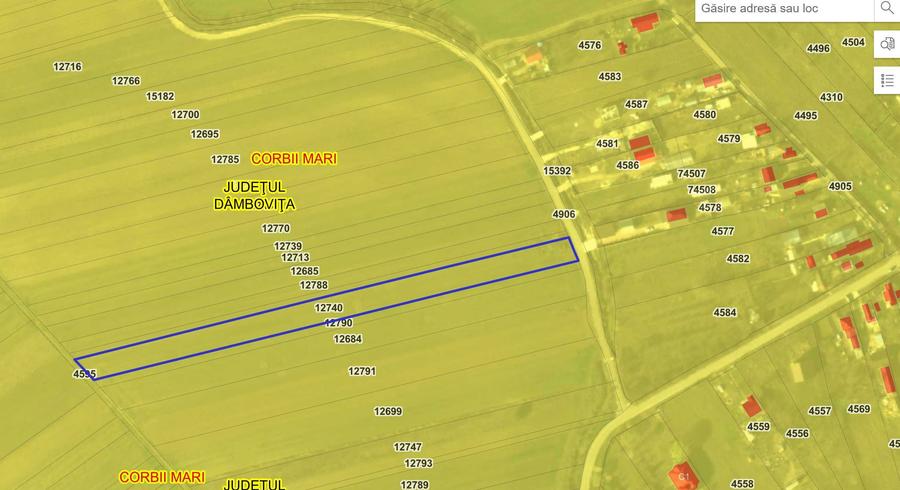 Teren de vanzare Corbii Mari, langa Autostrada A1 4.800 mp - 4