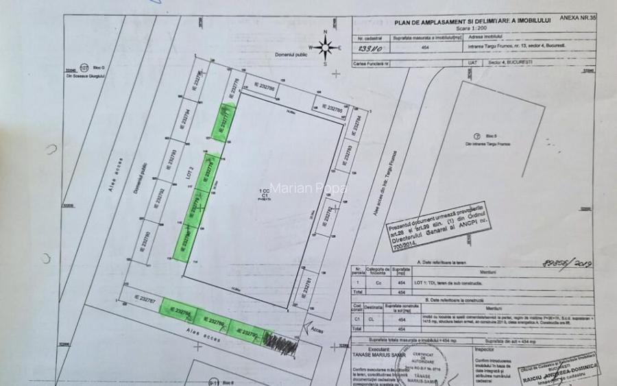 Vanzare locuri de parcare piata Progresul-Intrarea Targu Fru