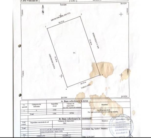 Teren vanzare Hagiesti , Ialomita . Proprietar - 1