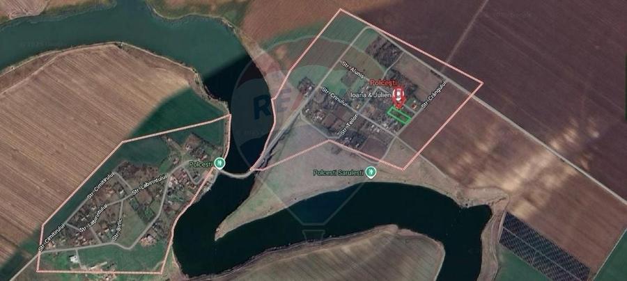 Teren intravilan 1700 mp, de vanzare, A2,  Sarulesti, Polcesti - 2