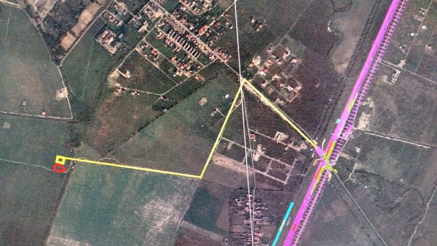 Teren intravilan cu utilitati Giroc Timisoara 1207 mp (600+607 mp) - 1