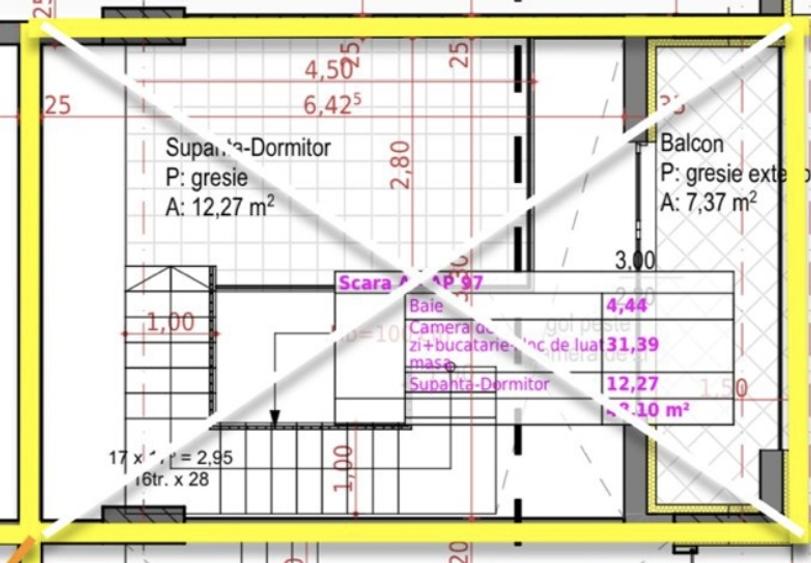 Penthouse pe 2 niveluri, semifinisat, 59 mp, Zona Soporului - 3
