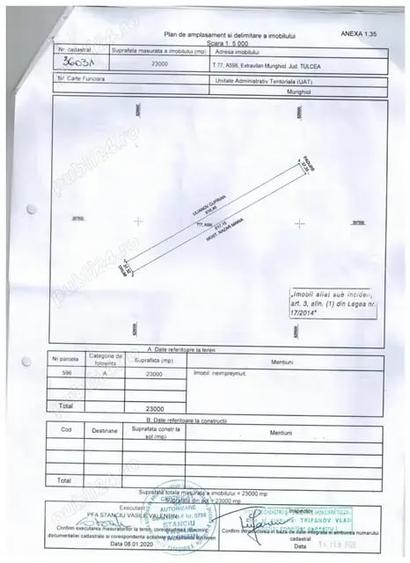 Teren de 23000 mp, în Dunavățu de Sus