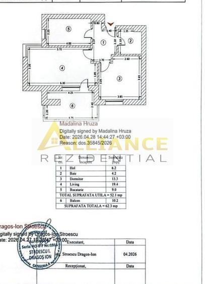 Apartament cu 2 camere decomandat în Metalurgiei