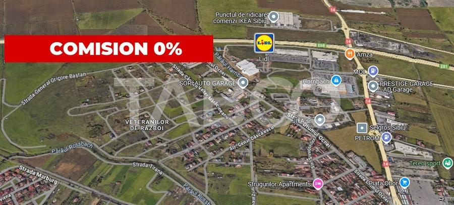 COMISION 0 - Teren intravilan de vanzare 8300 mp puz pud in Sibiu - 1