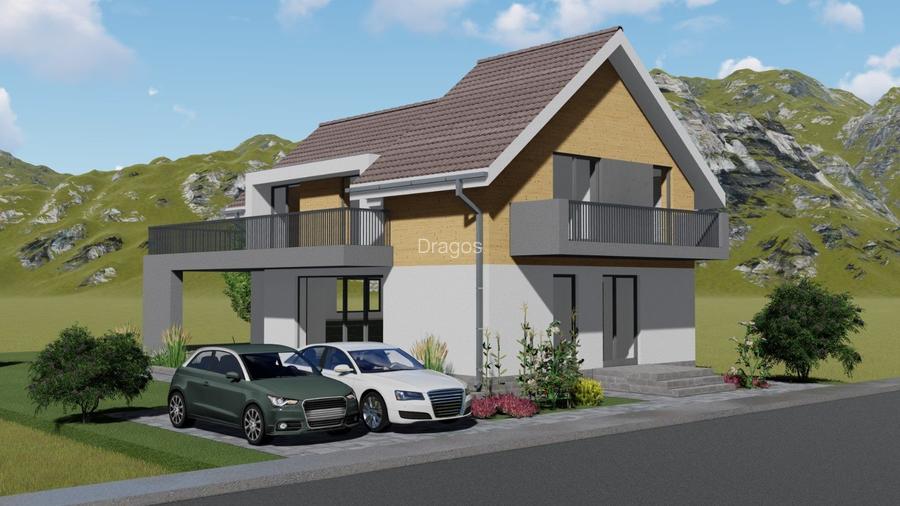 Teren 1000 mp pentru constructie case , cu fundatie si proiect Teren 1000 mp pentru constructie case , cu fundatie si proiect