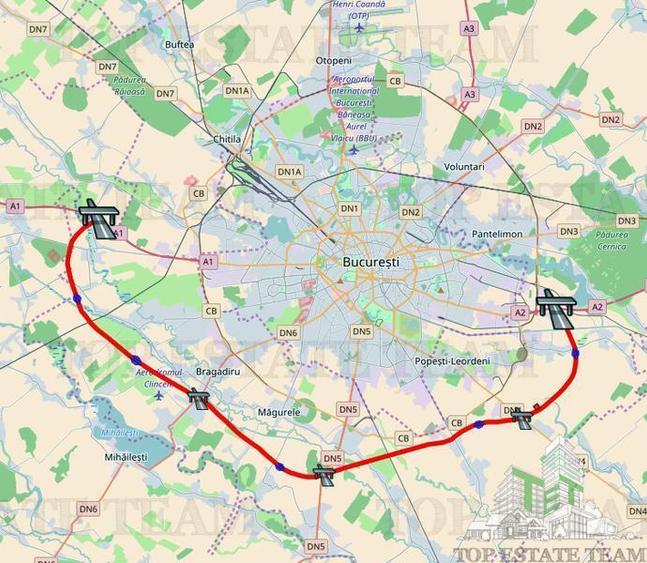 Teren intravilan 50000 mp, Cernica autostrada Bucuresti-Constanta, investitie. - 7