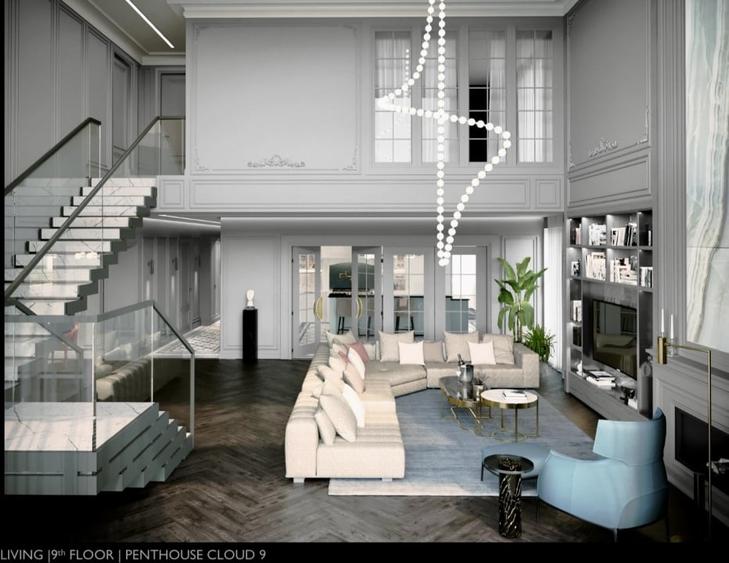 Com 0%| Cloud9 Residence | PENTHOUSE RAFINAT 800 mp cu 4 locuri parcare | - 1
