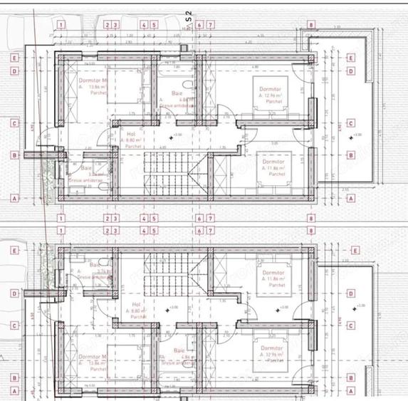 Individuala Sacalaz P+E,4Camere,3 Bai,Proiect Modern - 11