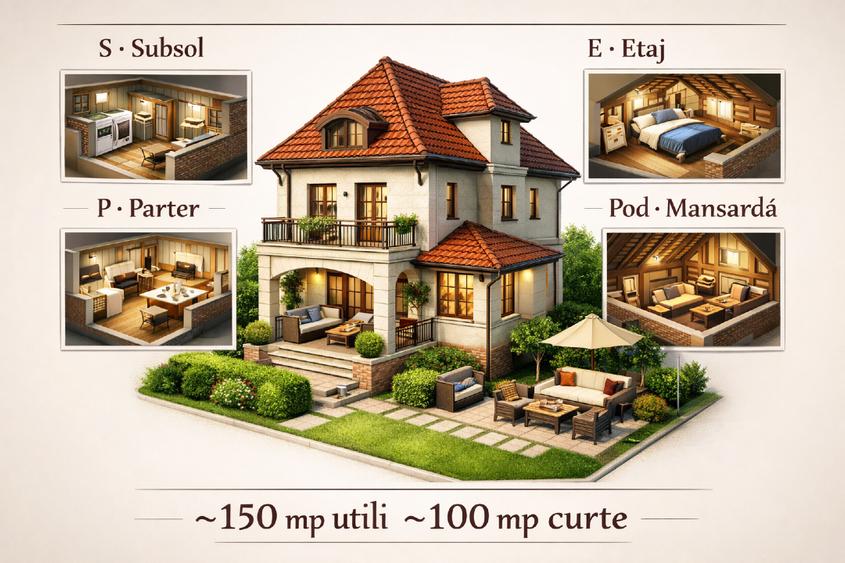 OCAZIE – VILĂ INDIVIDUALĂ | VATRA LUMINOASĂ – MAIOR CORAVU - 1