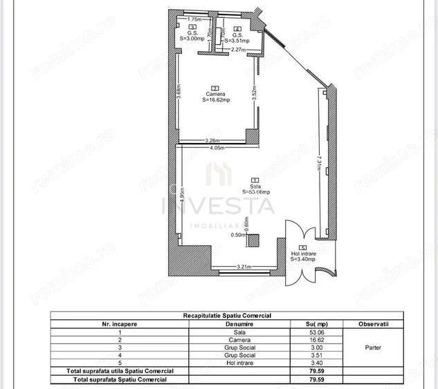 Spatiu comercial cu preluare chirias 1900 euro/ luna! Randament 6!