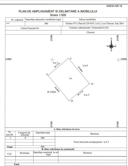Teren Ordoreanu 500m2 Lotul 2 - 1