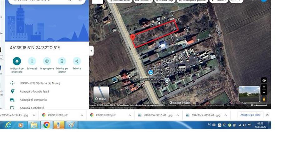 Teren intravilan de vanzare, 1150 mp ,str. Voinicenilor, Targu Mures - 1