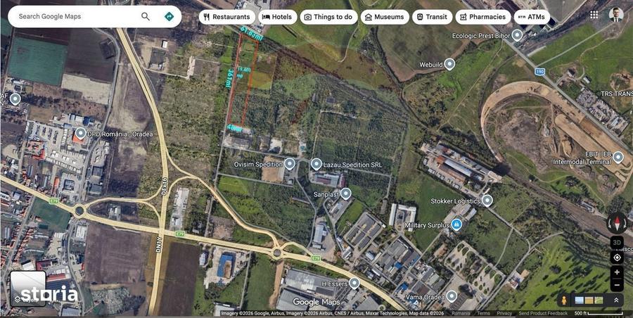 Teren 19,400mp Oradea / Calea Borsului/zona Comau/Industrial/DEx16/A3 - 1