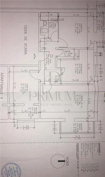 SOARELUI - ETAJ 1 - DECOMANDAT - 3 CAMERE - 2 BAI - 3 BALCOANE - CENTRALA PROPRIE - CLIMA - 12