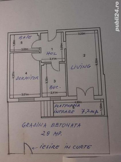 Dobroesti, apartament 2 camere de inchiriat - 1