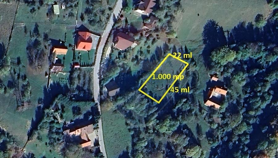 Teren de Vis in Bran - 1000mp Plat, Liniste Absoluta si Aer Curat - 1