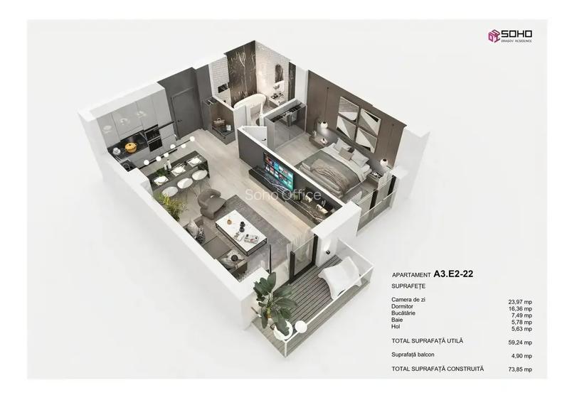 Apartament 2 camere, acceptam credit Apartament 2 camere, acceptam credit