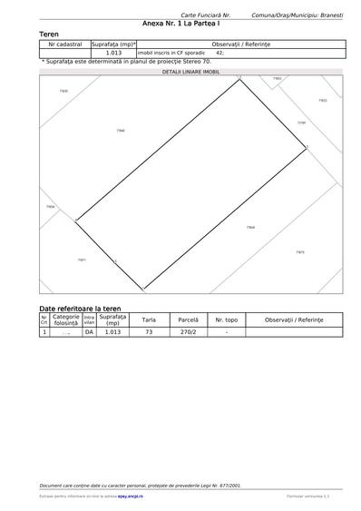 Teren intravilan, 1013 mp, in Pasarea, Branesti - 7