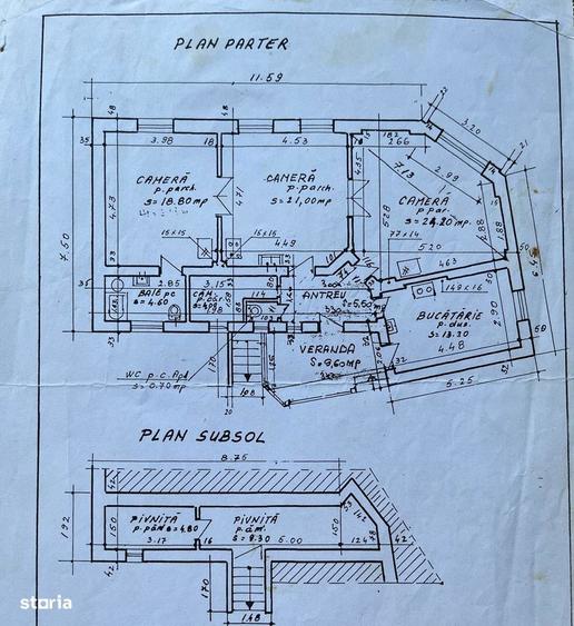 Casa centru, pt. spatiu comercial, 92 mp SU, 252 mp teren - 3