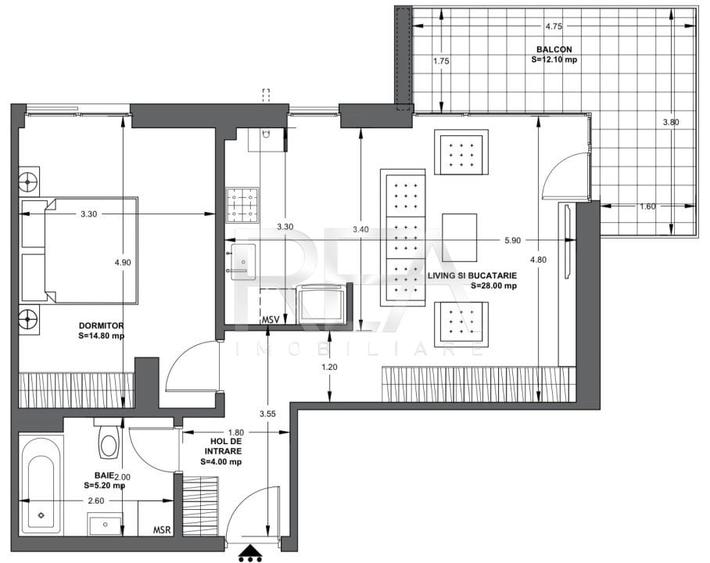 2 camere Ultracentral Tepes Voda 152 - 11