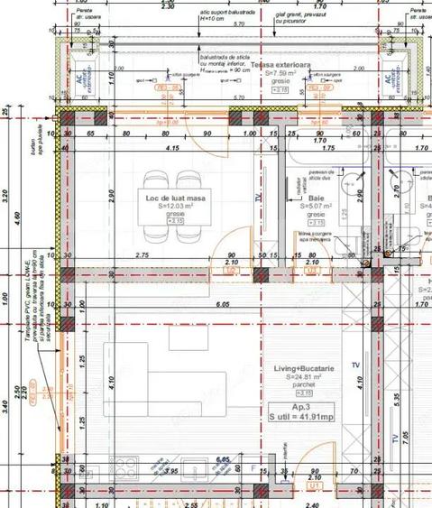 Apartament cu 2 camere, 41,91 mp + balcon 7,6 mp, zona Hotel IQ - Giroc - 1