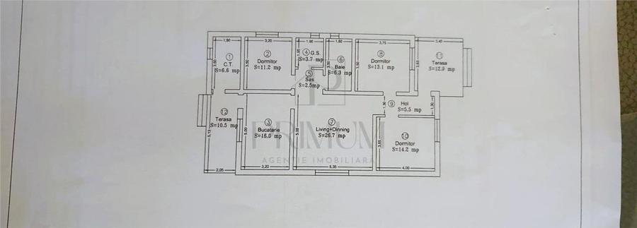 Utvin- toate utilitatile- 4 camere- bucatarie inchisa - 11