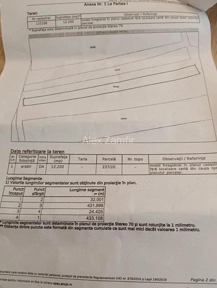 Teren 12200 calea surii mici