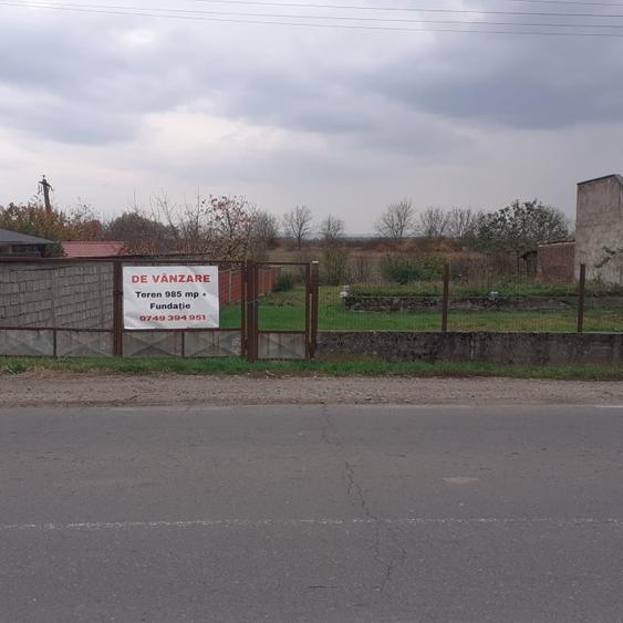 TEREN CU FUNDAȚIE - ODOREU, STRADA REPUBLICII - 3