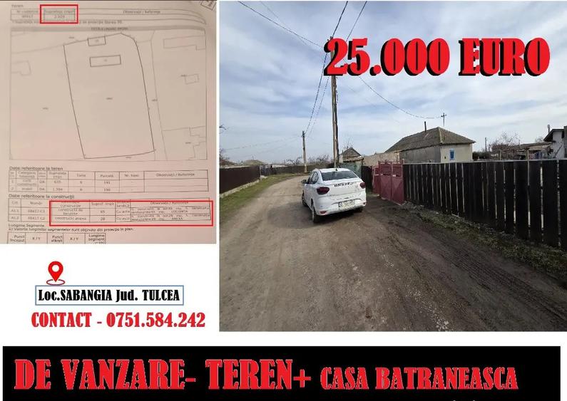 Casa + teren in SABANGIA -jud TULCEA - 1