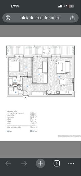 Apartament 3 camere Pleiades Residence - 8
