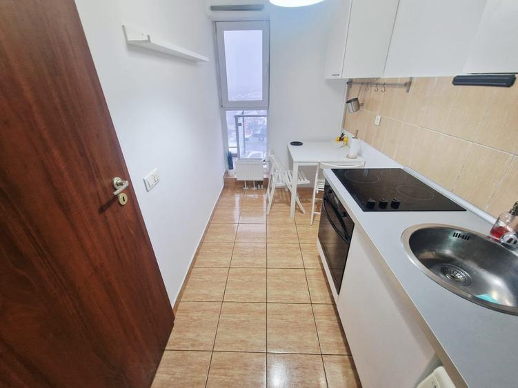 Garsoniera utilata si mobilata. terasa, centrala proprie de bloc, Titan - 7