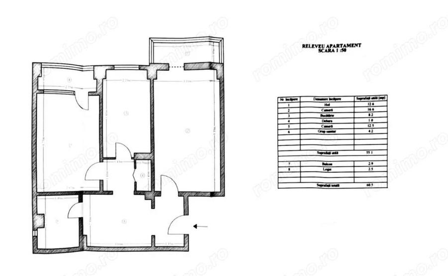 Ap 2 cam, cf 1A, dec, et. 4/4, Mihai Bravu-Piata - 1