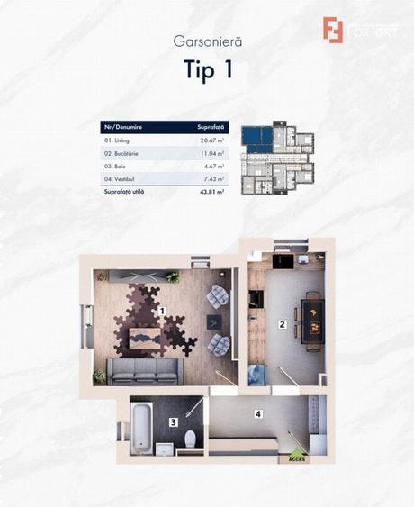 Variante apartamente 2 camere cartier nou zona Mehala - ID V4927 - 6