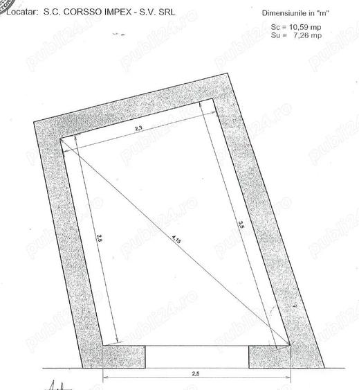 Inchiriez spatiu comercial de 7.26mp zona Foisorul de foc