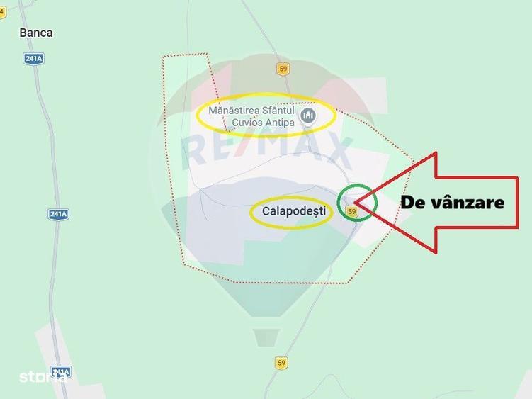 Teren intravilan cu constructie veche in Calapodesti Valu Morii Bacau - 1