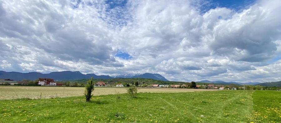 Teren plat P +4 Bran, panoramic munti, DN73, toate utilitatile - 11