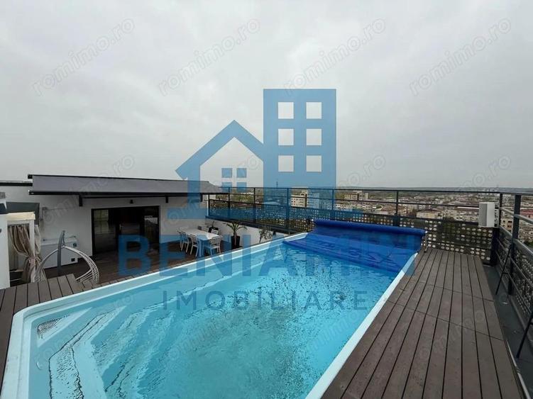 Penthouse cu piscina la etajul 11-Mobilat Lux-344mp-parcare-lift - 9