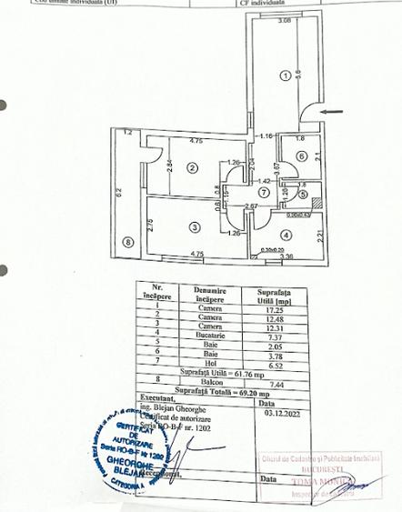 Apartament 3 camere cu parcare in Berceni/ 3-Room Apartment with parking-Berceni - 20