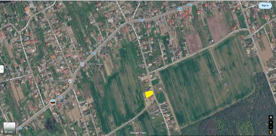 Teren Construcții intravilan de 937 mp, în Snagov