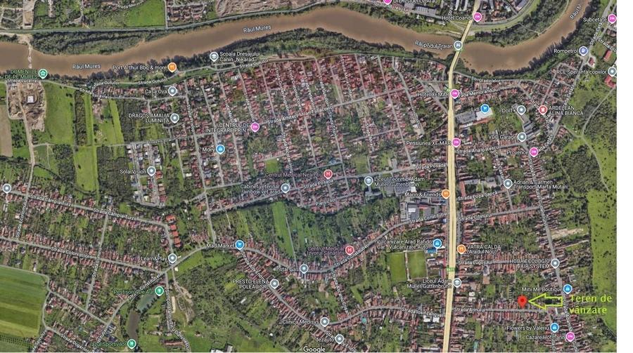 Teren Construcții intravilan de 1387 mp, în Aradul Nou