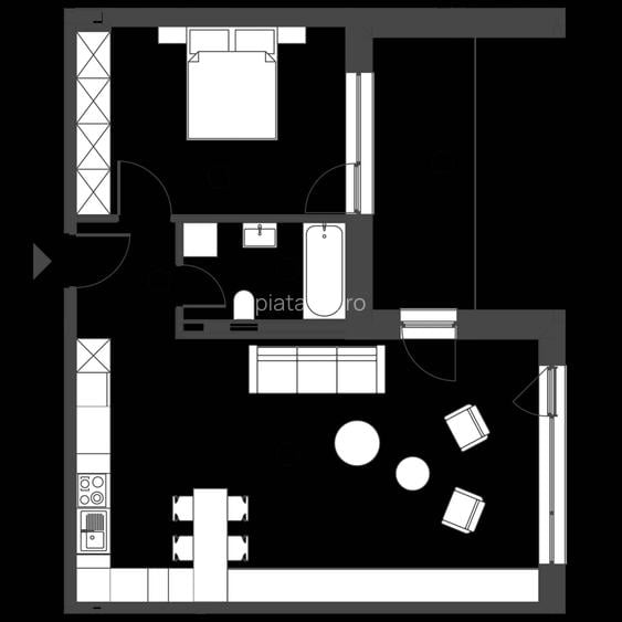 Apartament cu 2 camere decomandate, confort sporit, 63mp, etaj 2, intr-o cladire noua, exclusivista