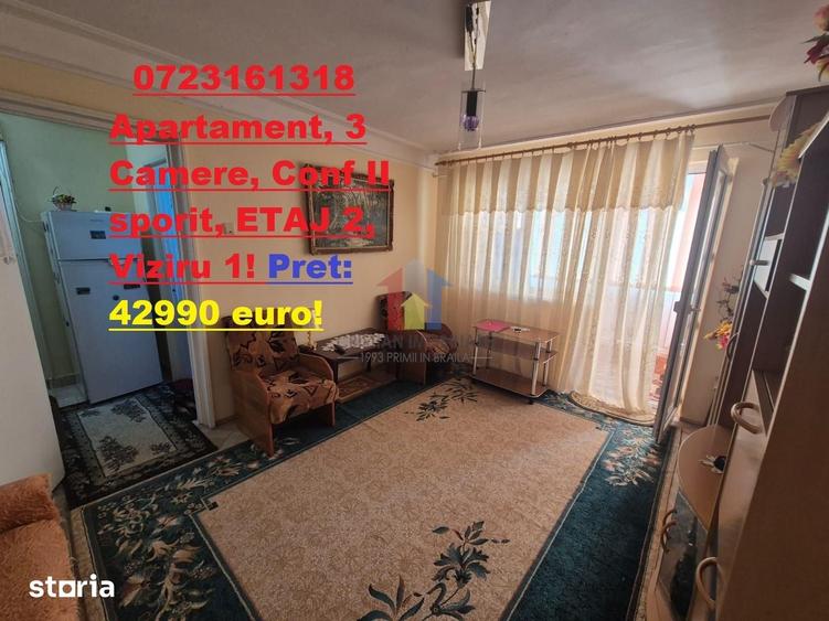Apartament cu 3 camere în Viziru 1