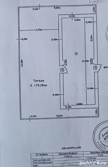 Garsoniera 112 mp cu terasa Exclusiv Ultracentral - 1