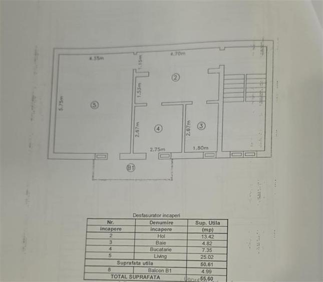 Apartament 2 camere  de vanzare  Rediu, - 10