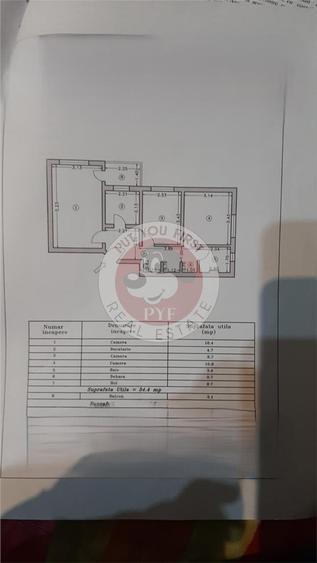 Liviu Rebreanu | Renovat | 3 camere | 58mp | Dec | B12540 - 7