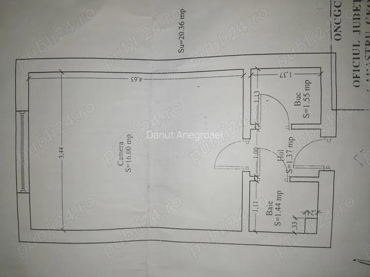 Vind garsoniera cf 3,22mp,etaj 4 4,comuna Agigea, jude?ul Constan?a, aproape de Mare, 18000euro
