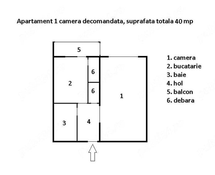 Apartament 1 camera decomandat, 42 mp, cu chiria?i, ideal investi?ie Zimbru - 8